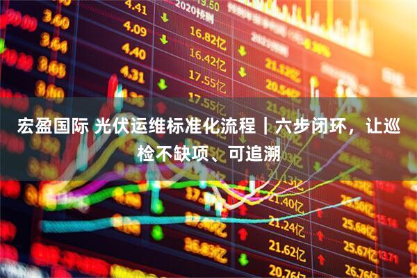 宏盈国际 光伏运维标准化流程｜六步闭环，让巡检不缺项、可追溯